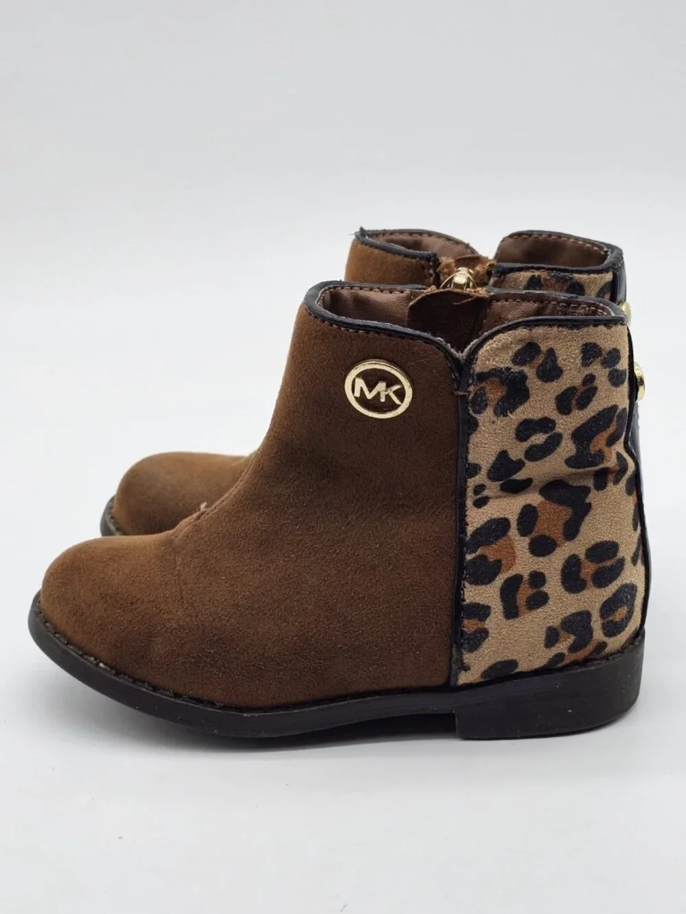 Michael Michael Kors Baby Girls Boots Size 6 Brown Leopard Cowgirl Western Shoes